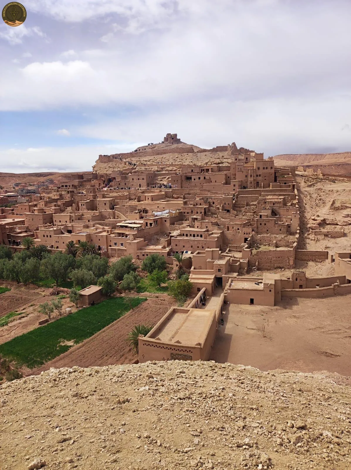 Tour From Marrakech To Merzouga - Ait Benhaddou Kasbah panoramic shot in Morocco