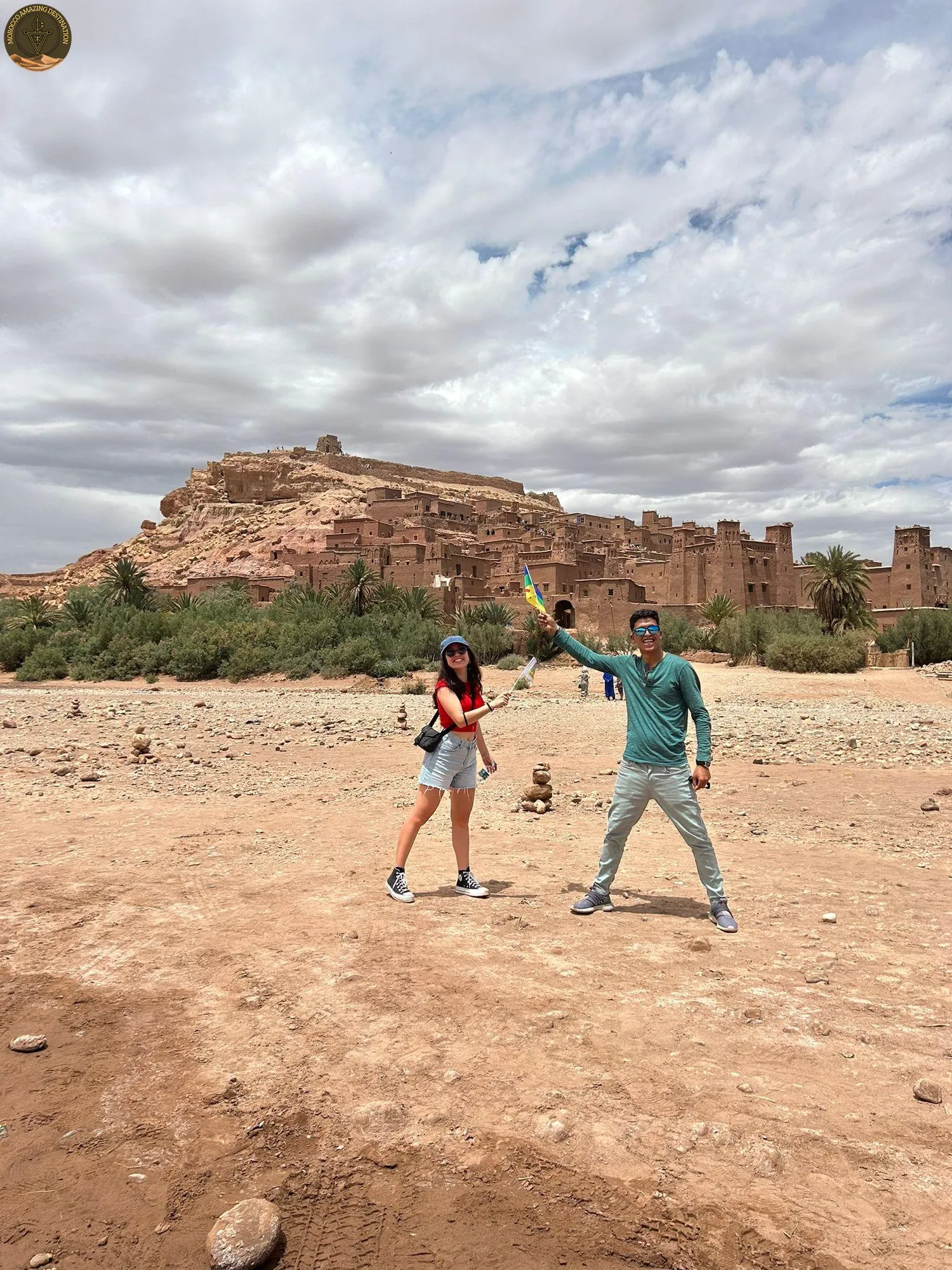 Desert Tour From Marrakech - Ait Ben Haddou kasbah panoramic shot in Morocco