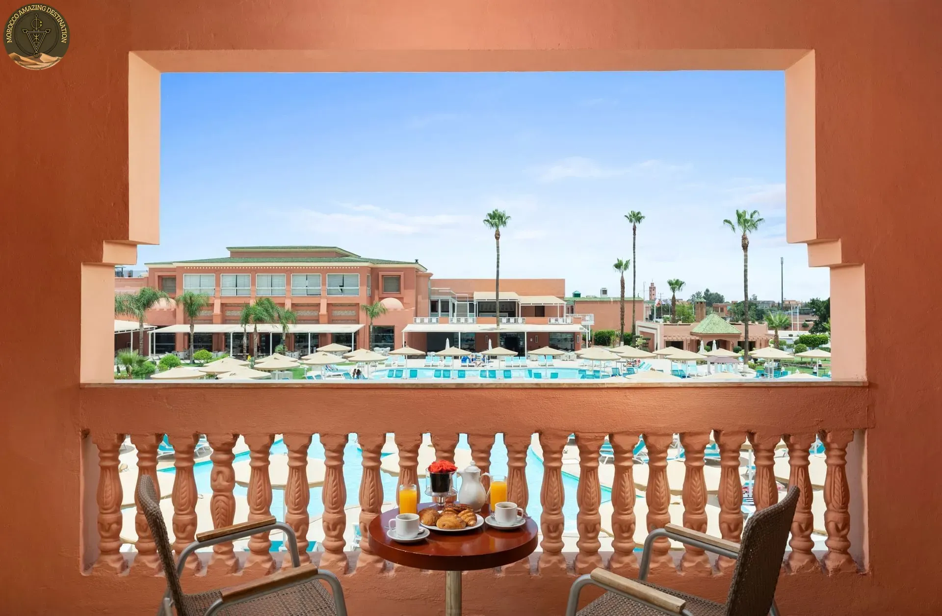Kids cooling off at a Marrakech water park