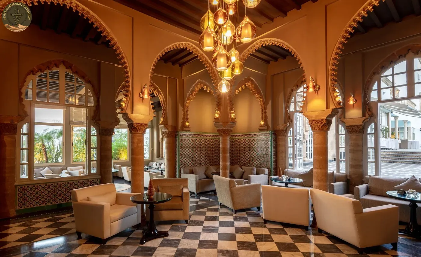 Rabat café where locals eat breakfast and drink tea