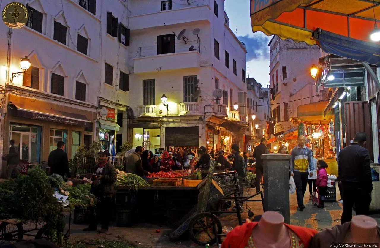 Casablanca Old Medina alley near the port