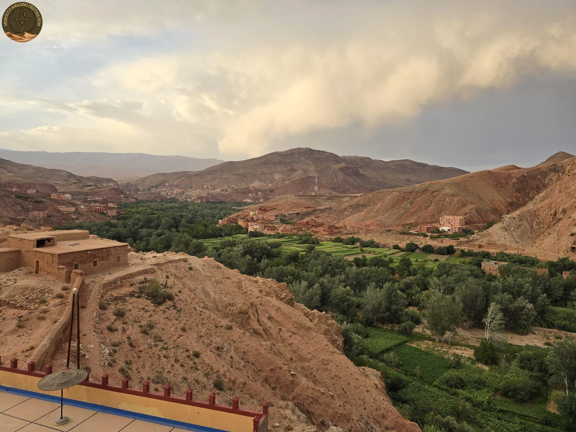 Desert Tour From Marrakech - Dades Valley panoramic shot in Morocco
