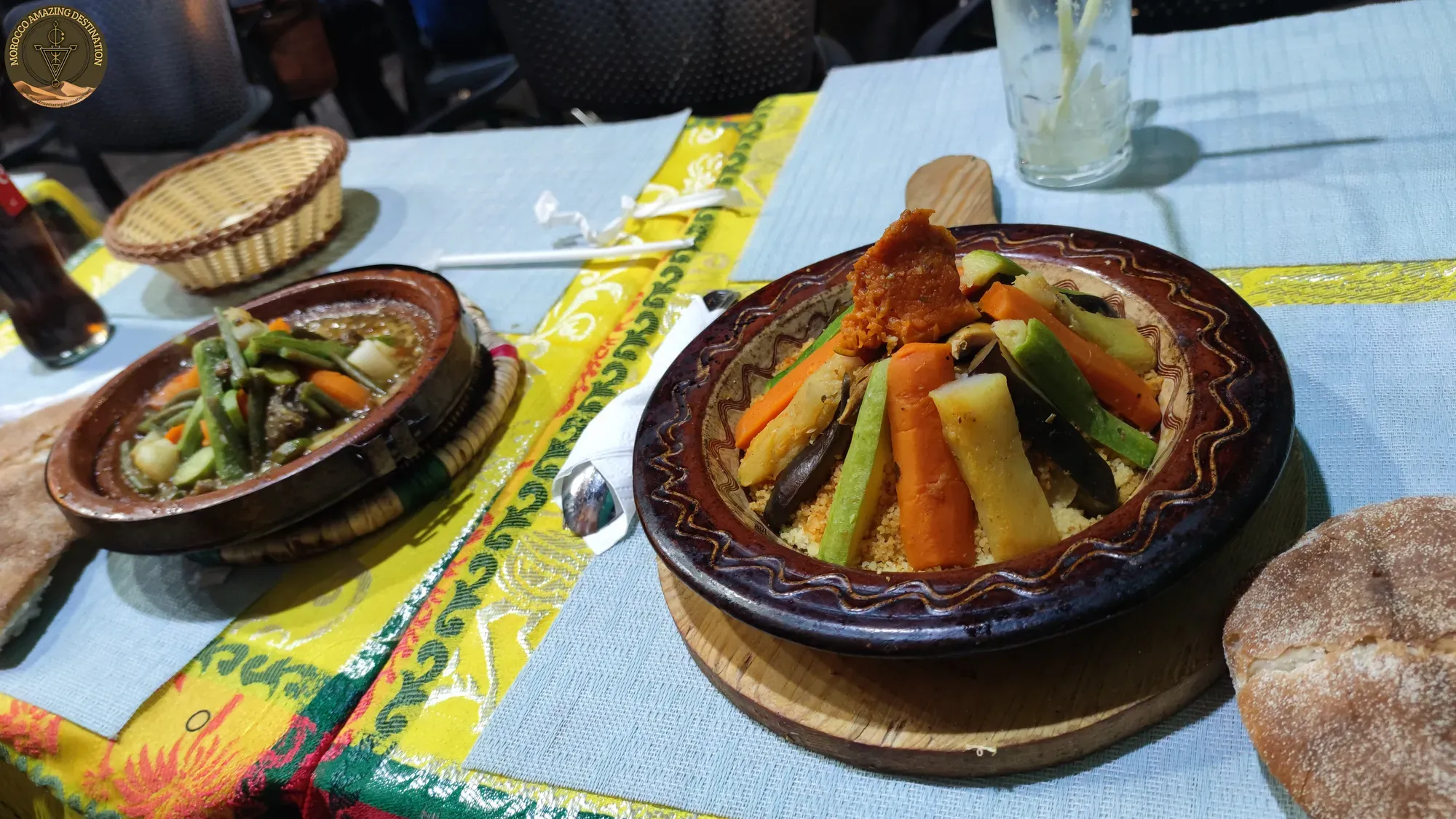 Plant-based dishes served in Casablanca