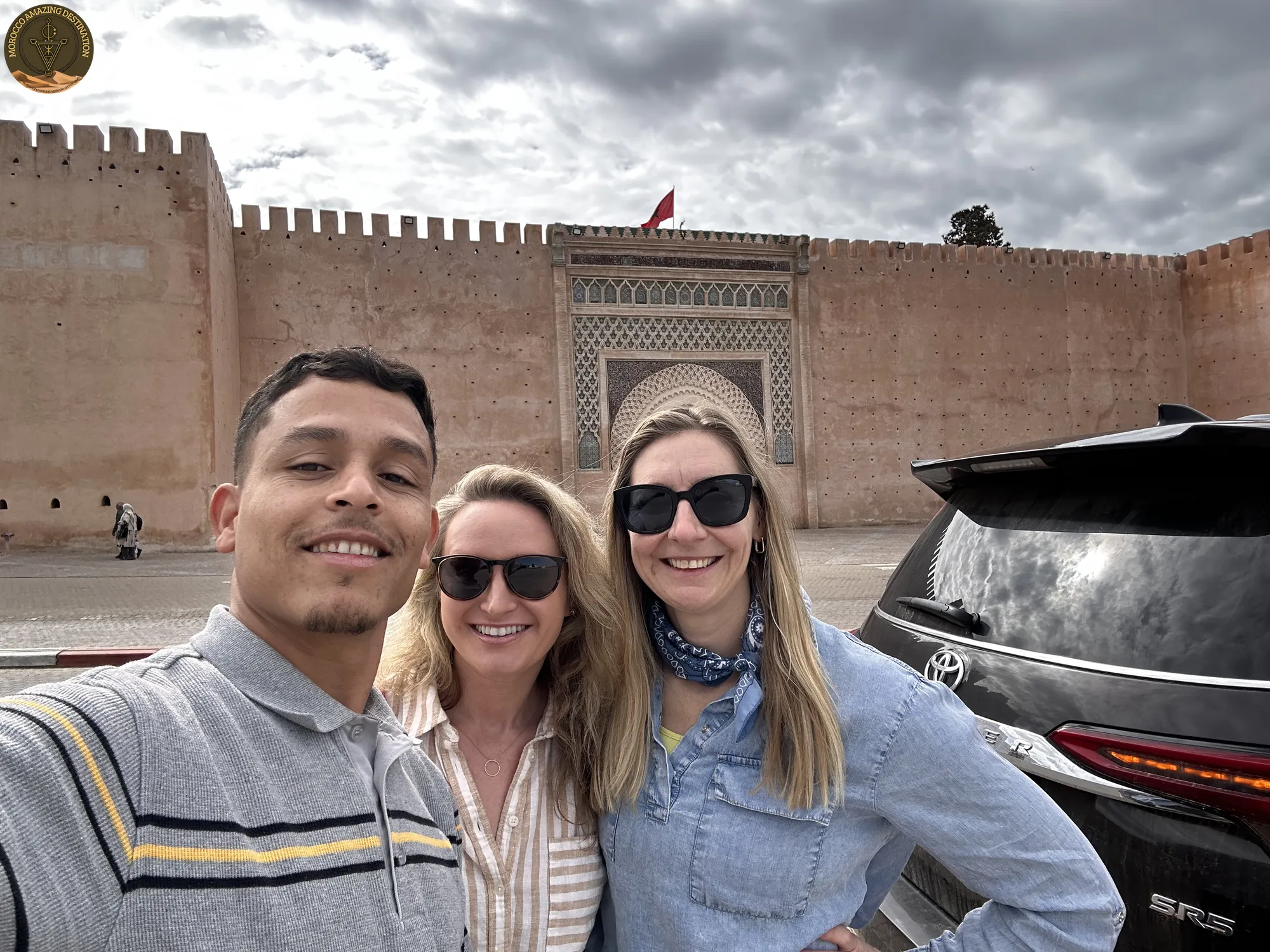 Fes to Rabat via Merzouga Desert - Meknes Bab Mansour gate in Morocco