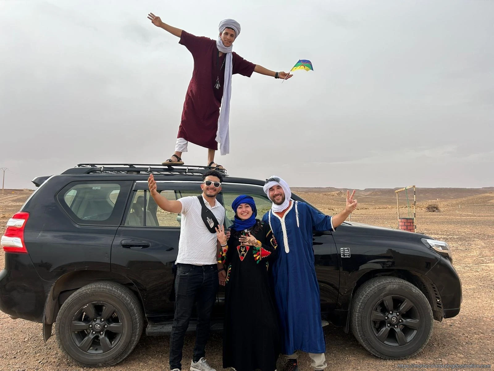 Camel trek in Sahara