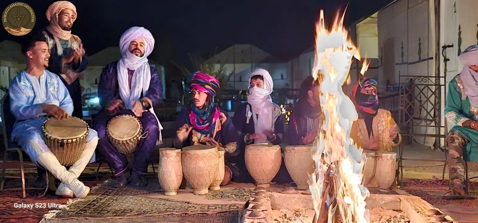 Campamento nómada del Sahara