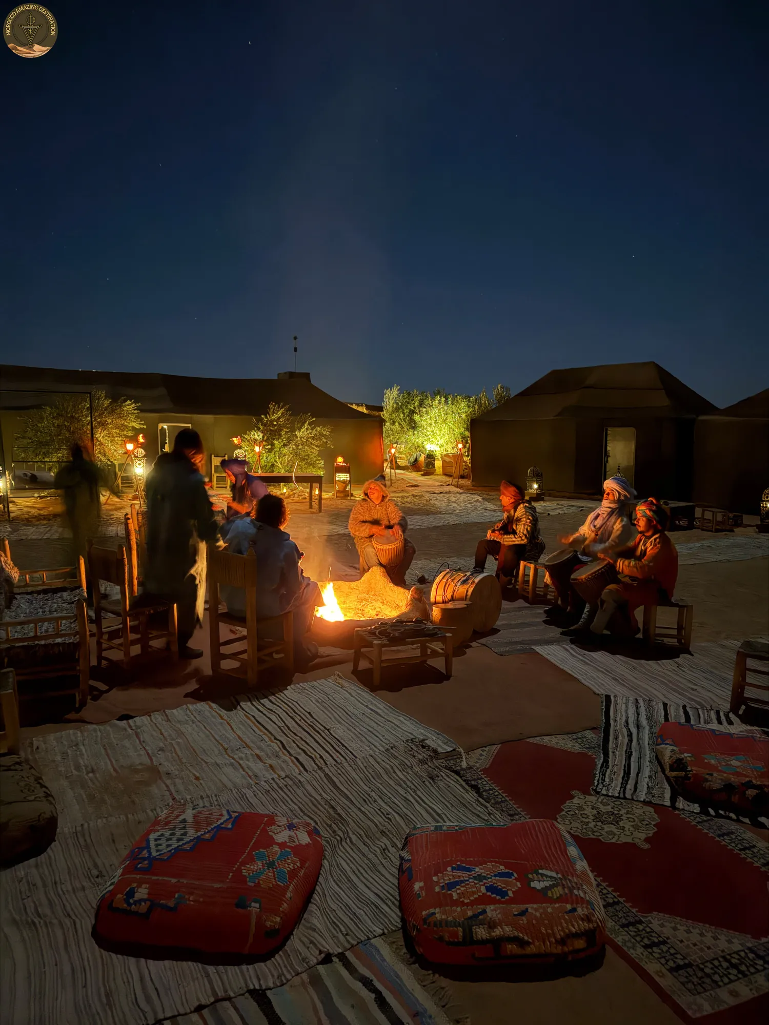 Fes to Rabat via Merzouga Desert - Luxury desert camp room in Morocco