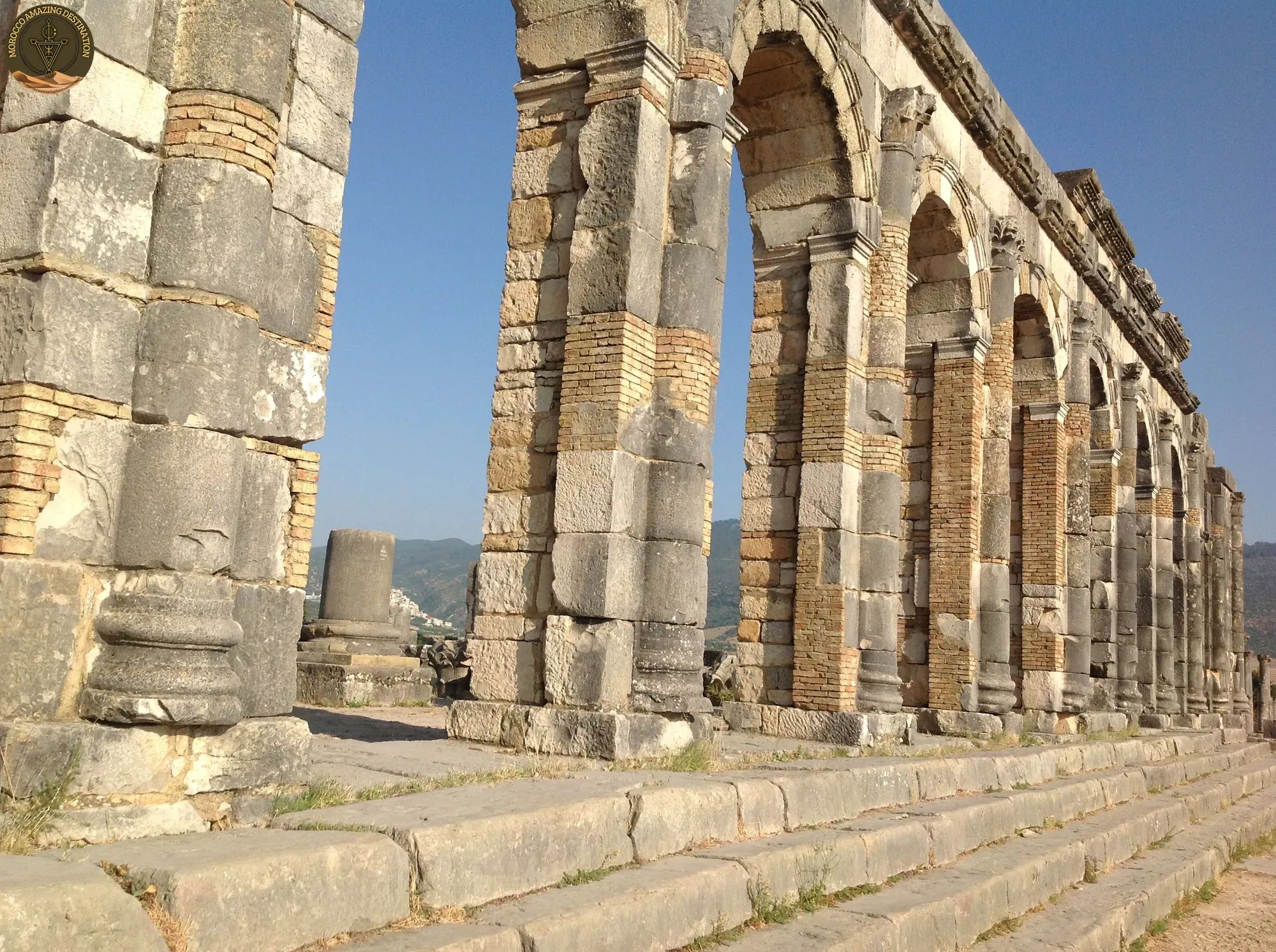 Ancient Roman ruins in Morocco