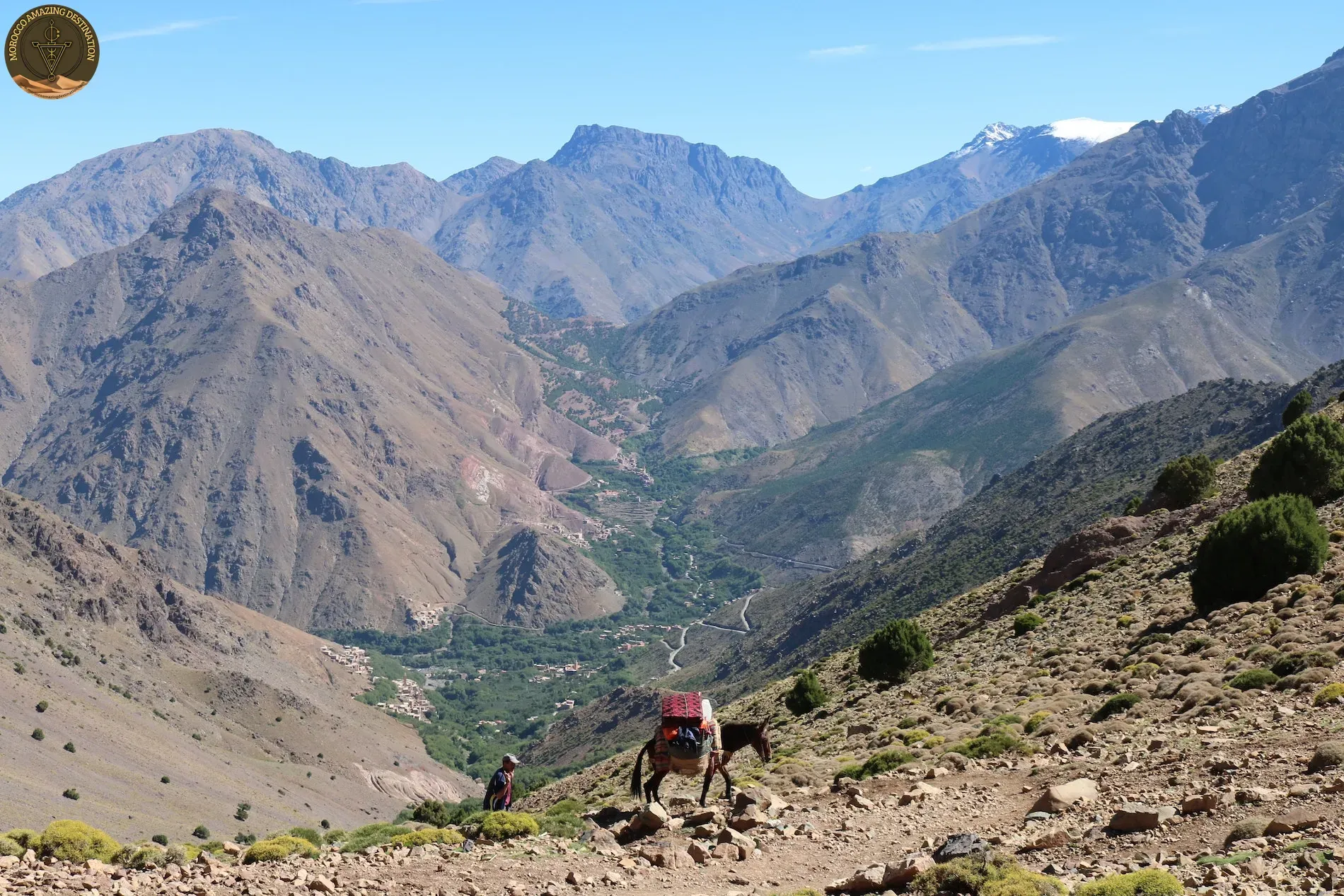 Toubkal mountain in the High Atlas, Morocco