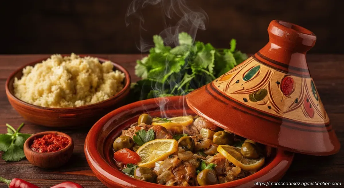Vegetable tagine, a naturally vegan Moroccan dish